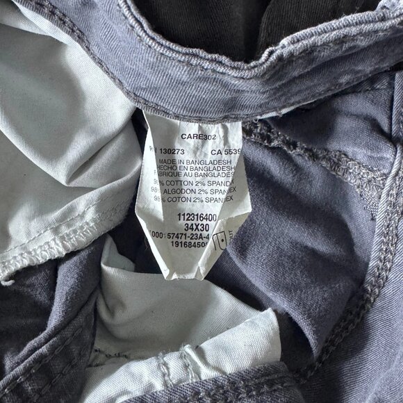 Wrangler Men's Cargo Pants Gray Outdoor Hiking Relaxed Fit Stretch 34x30 - Picture 9 of 12